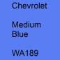 Preview: Chevrolet, Medium Blue, WA189.